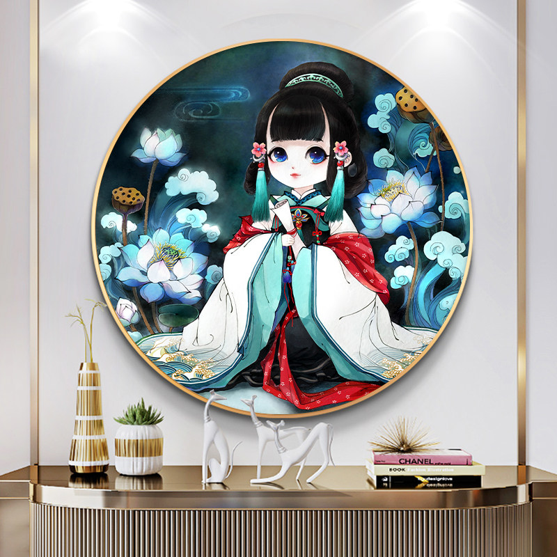 Ancient style beauty cross stitch 2020 new thread embroidery living room bedroom cartoon cute simple small pieces self-embroidery hand-made