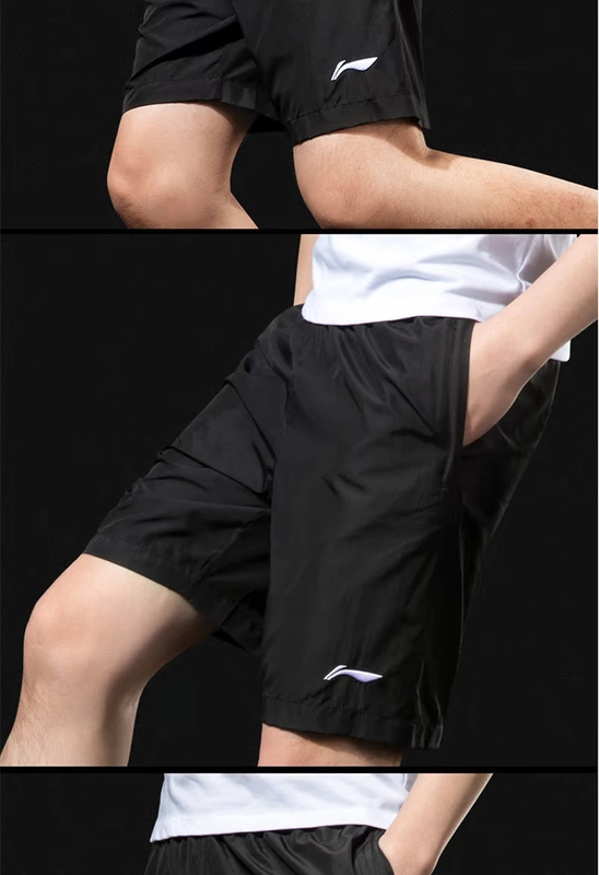 Li Ning tay ngắn thể thao nam áo thun cổ tròn giản dị 2019 xuân hè mới đích thực cotton nguyên chất nửa nam tay áo - Áo phông thể thao áo ba lỗ tanktop nam