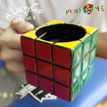 Simple creative cute cube Cup ceramic coffee cup personality large capacity mug to send boys special gift