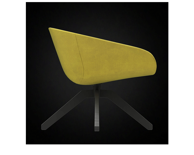 JuLanMake thiết kế nội thất MART CHAIR Ghế Matt Ý nhập khẩu ghế kinh doanh flannel - Đồ nội thất thiết kế ghế sofa giường