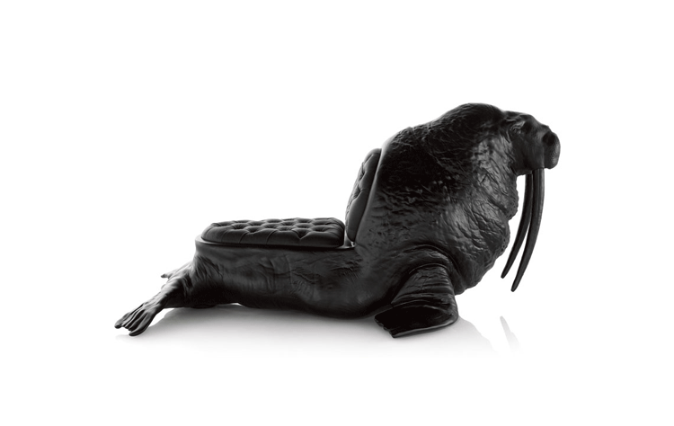 JuLanMake đồ nội thất thiết kế ban đầu WALRUS CHAIR ghế hải mã FRP ghế da sáng tạo - Đồ nội thất thiết kế đôn gỗ tròn