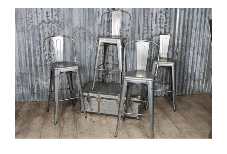 JuLanMake thiết kế nội thất theo phong cách công nghiệp TOLIX CAO BACK BAR STOOL thanh sắt - Giải trí / Bar / KTV