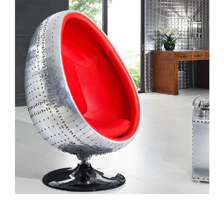 JuLanMake thiết kế nội thất theo phong cách công nghiệp SPITFIRE EGG POD CHAIR ghế nhôm không gian - Đồ nội thất thiết kế ghế văn phòng