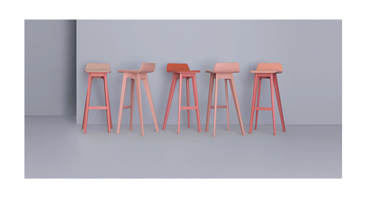 JuLanMake Bắc Âu thanh nhà thiết kế phân Morph BAR STOOL biến dạng giải trí ghế đồ gỗ - Giải trí / Bar / KTV đèn bàn