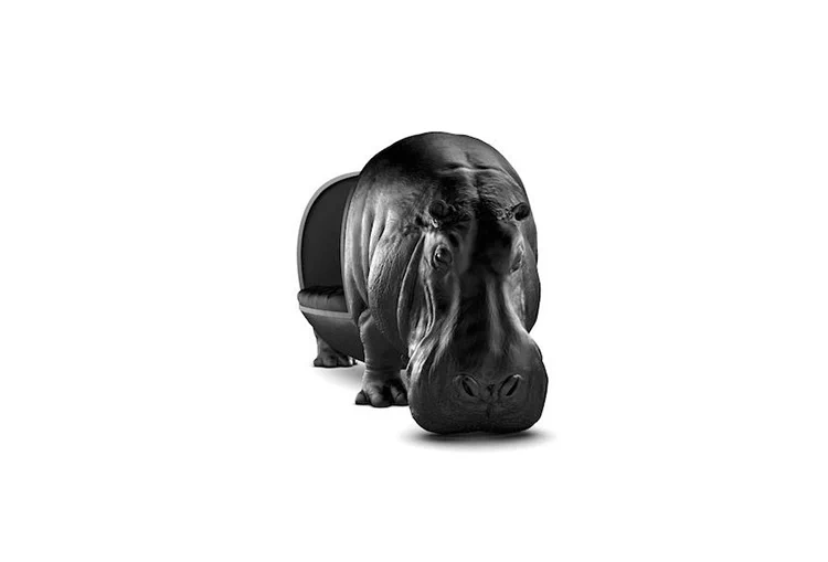 JuLanMake nội thất thiết kế ban đầu HIPPOPOTAMUS CHAIR ghế hà mã FRP ghế phòng chờ - Đồ nội thất thiết kế ghế thư giãn