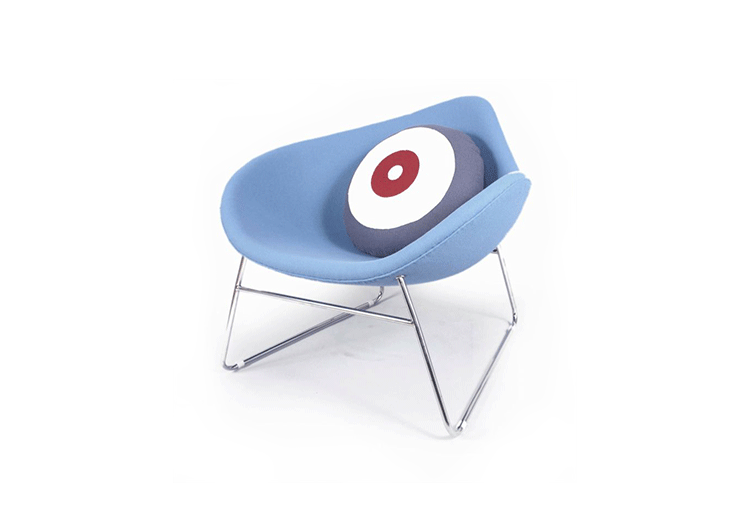 JuLanMake thiết kế sáng tạo đồ nội thất K2 LOUNGE CHAIR cashmere ghế chụp ảnh nghệ thuật - Đồ nội thất thiết kế sofa phòng khách