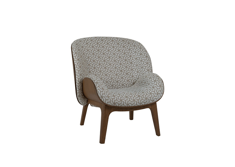 JuLanMake Thiết kế nội thất gỗ rắn Bắc Âu KALIN ARMCHAIR Ghế phòng chờ cao cấp Karina - Đồ nội thất thiết kế ghế nằm