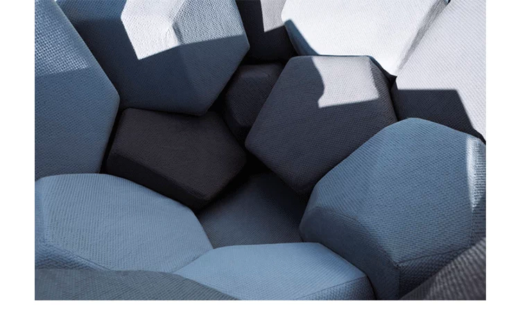 JuLanMake thiết kế nội thất sáng tạo ghế thạch anh QUARTZ ARMCHAIR nhập khẩu ghế phòng chờ vải - Đồ nội thất thiết kế ghế tựa