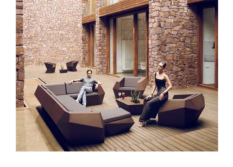阑 Nội thất thiết kế sáng tạo Sofa bàn FAZ / Bàn cà phê CRP Bàn cà phê ngoài trời