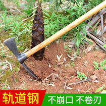Hand forged and beaten agricultural cross pick axe Firewood Pick for outdoor multifunction dig tree root firewood pickaxe Dual-use Ocean Pick hoe hoe