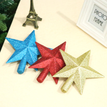 Ai Issen Christmas Tree Decoration Accessories Tree Top Stars Festival Daily Necessities Sprinkle Pink Pentagram 15cm20cm Red Gold Color