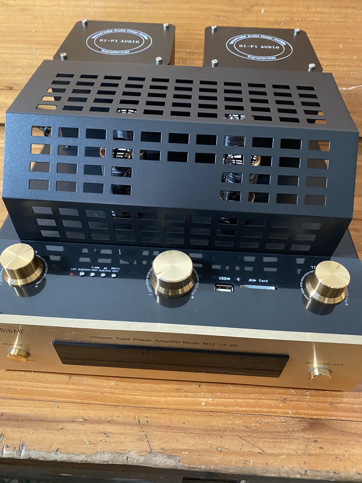 High power fever hifi home Bluetooth B Class A gallbladder machine utilitless vacuum tube usb disc without distortion amplifier