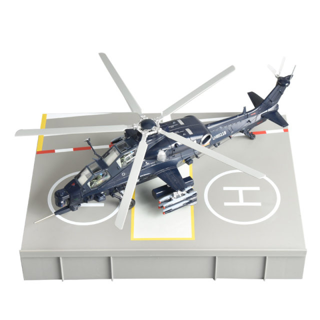 1:48 Kaidi Mighty Z-10 Helicopter Alloy Model WZ-10 Fighter Finished Aircraft Model Ornaments