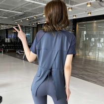 Beemen sports top women loose summer thin back drawstring moisture wicking body fitness blouse yoga suit