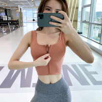 Zipper sports underwear womens shockproof running gathering stereotype anti-sagging vest fitness yoga beauty back bra bra bra bra