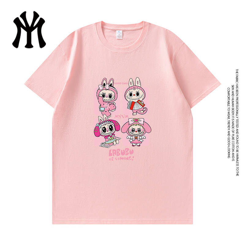 Official Genuine Summer Couple's Pure Cotton Short-Sleeve Trendy Men's Hot-Selling 26 New Style T-Shirt Unisex 12