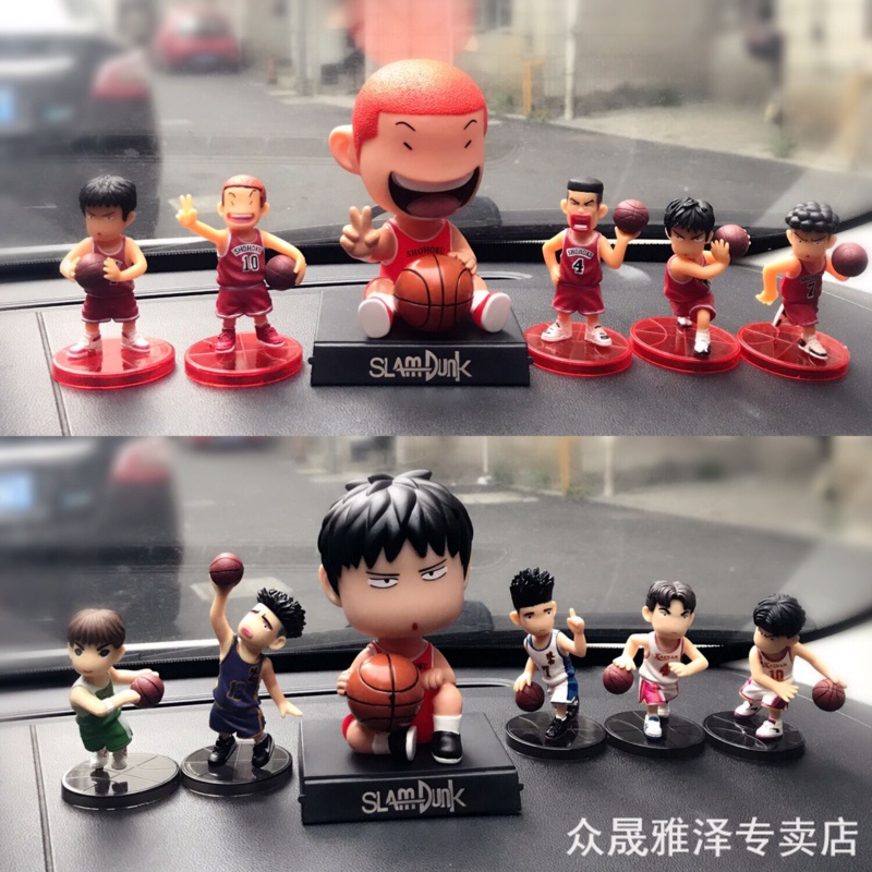 Dunk Master Model Model Model Doll On-board Car Swing Piece Q Version Paparazzi Puppet Toy Car Accessories