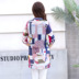 Áo sơ mi nữ bằng vải cotton và trung niên trong phần dài của mẹ tải sơ mi lỏng lẻo Áo sơ mi nữ trung niên mùa hè tay áo bảy điểm - Quần áo của mẹ áo nữ trung niên Quần áo của mẹ