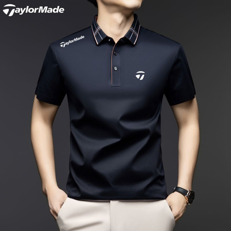 Taylormade Taylormade Golf Clothing Men's Short-Sleeved Men's Polo Shirt Sports Quick-Drying T-Shirt Summer Taylormade Taylormade Golf Clothing Men's Short-Sleeved Men's Polo Shirt Sports Quick-Drying T-Shirt Summer