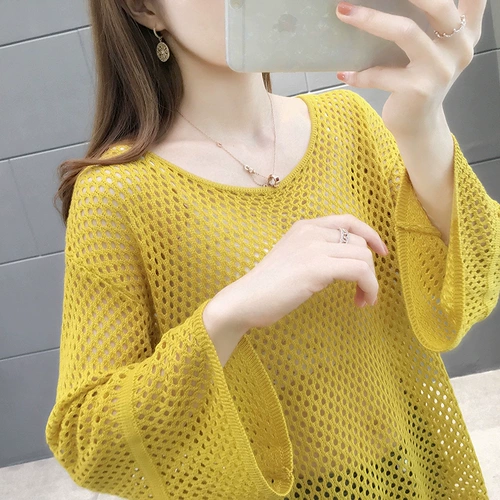 Осенний трикотажный свитер, мегафон, 2020 года, в корейском стиле, оверсайз