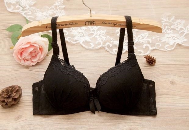Không có vòng thép áo ngực mỏng mùa hè cô gái da trắng ngực nhỏ tập hợp áo ngực ren trường trung học đồ lót đồ lót dây