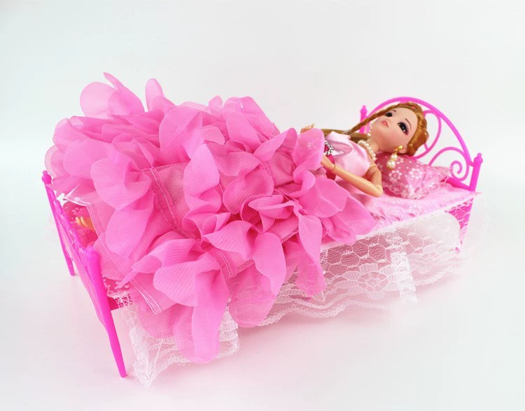 Gối 30 cm công chúa búp bê lúa mạch tấm phòng ngủ giường đôi phụ kiện nội thất giường chung châu Âu búp bê bjd