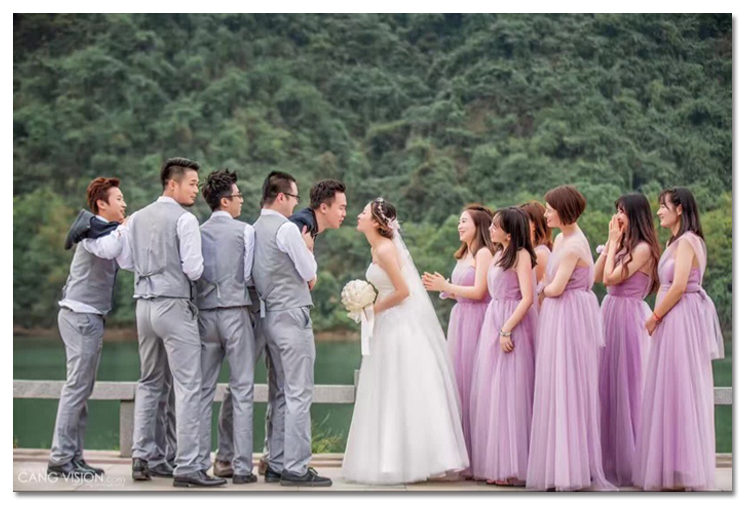 Cho thuê mùa đông phù rể Chen Xiao đám cưới với anh em phù hợp với nam xám tốt nghiệp hợp xướng nhỏ phù hợp với vest vest quần đũi nam