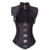 Gothic Knight Court Steel Bone Jacket Vest Body Body Corrective Mặc phụ nữ Mặc áo gió Punk Punk