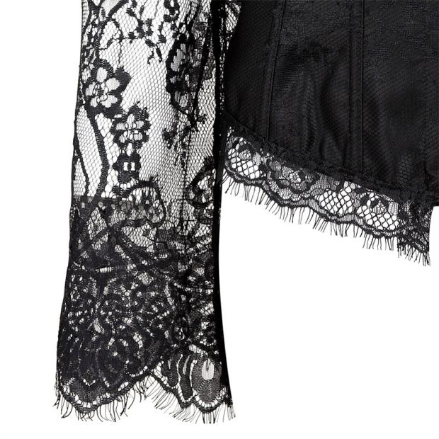 Mới lưới tay áo dài corset váy corset bụng hỗ trợ eo eo con dấu giảm cân sau sinh quần lót nữ thun lạnh