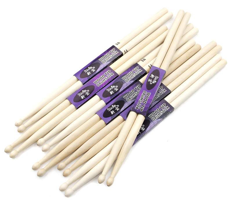 Drumsticks nhạc cụ phụ kiện trống gậy gậy trống 5a snare trống gậy jazz jazz trống bạch dương thực hành. - Phụ kiện nhạc cụ dây đàn classic
