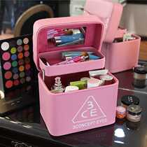 美大容量多层旅行雅韩国便携式化妆包淑女士手提化妆箱可爱收纳包