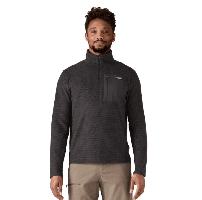 Patagonia R1 Air Outdoor Ultra-Light Warm Fleece Half-Zip Stand-Up Collar Sweatshirt for Men Patagonia R1 Air Outdoor Ultra-Light Warm Fleece Half-Zip Stand-Up Collar Sweatshirt for Men