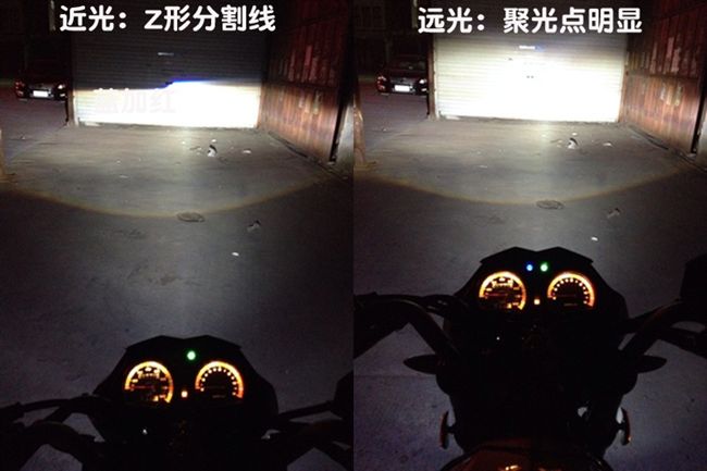 Xe máy đôi ống kính xenon bóng đèn 2,5 / 3 / 3,5 inch đôi mắt thiên thần xenon đèn mắt cá sửa đổi đèn đèn pha xe máy giá rẻ