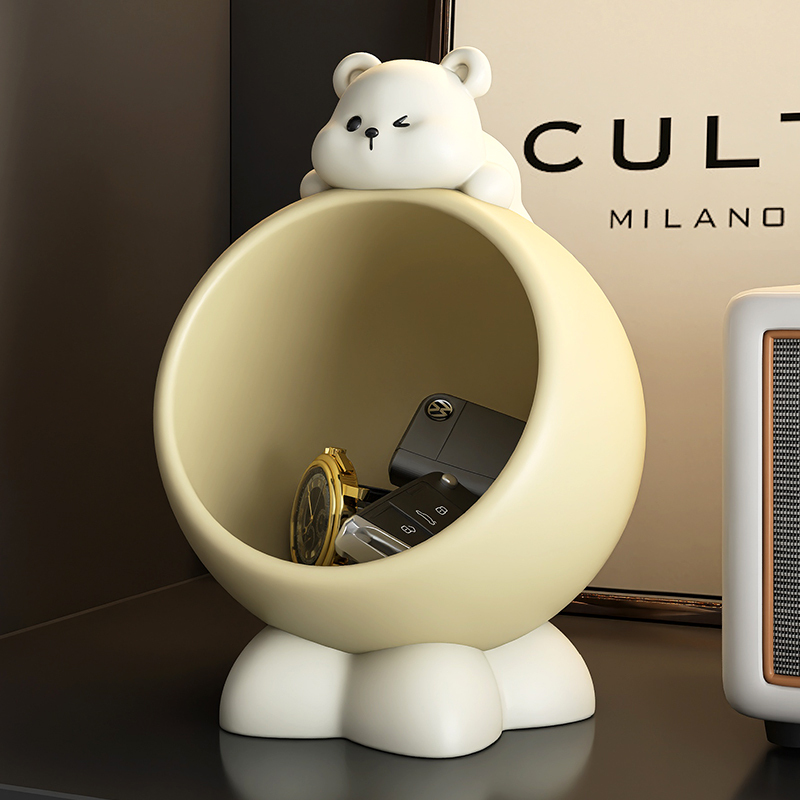 Entryway Key Storage Box Ornament, Key Holder Tray for the Entrance, Decorative Rack, Light Luxury and High-End