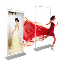 Household large-scale exhibition display vertical Billboard bracket floor type simple production X display frame floor