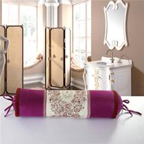 Beauty salon foot pillowcase Round pillow Round massage bed Long pillow Multi-function pattern extended small long pillow single person put