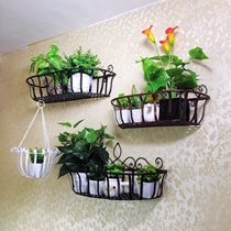 Wall living room wall flower pot stand bedroom shelf wrought iron hanging wall simple indoor wall hanging wall wall hanging flower stand