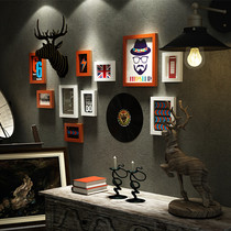 Frame Wall pendant retro nostalgia clothing store decoration painting wall painting Living Room restaurant retro wall hanging painting hanging painting