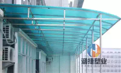 PC transparent solid endurance panel balcony window daylighting sunshade awning outdoor advertising light box piece aging resistance