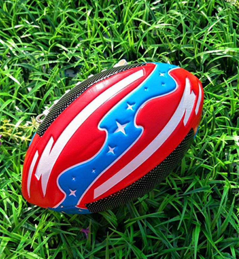 Bán chạy nhất bóng bầu dục số 3 Mỹ pu rugby da mềm cao cấp mẫu giáo trẻ em và thanh thiếu niên giảng dạy đào tạo tay? - bóng bầu dục rugby bond