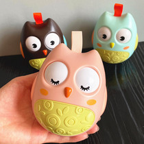 Baby toys large rattle tumbler childrens early education educational baby 0-2 years old owl cartoon tumbler