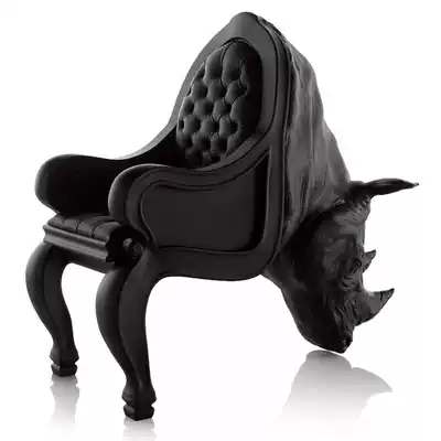 Spanish design Animal seat Chair Chair rhino Chair domineering bull head sculpture sample room CBD business office