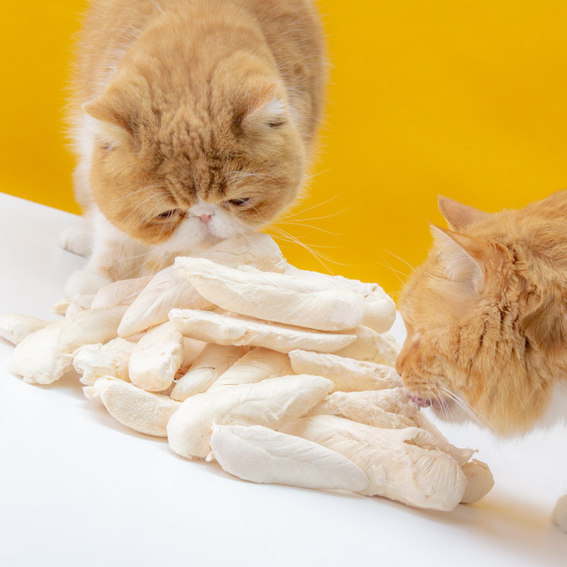 猫冻干零食 土猫宠物 路斯猫冻干零食成幼猫增肥发腮鸡胸肉粒营养生骨肉500g