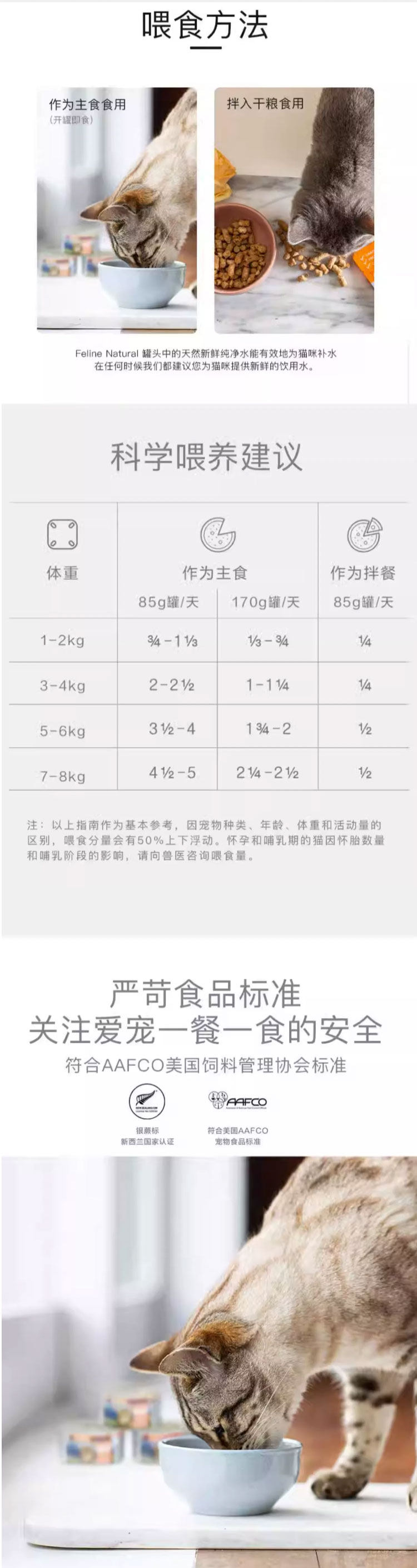 Кошки закуски 土猫宠物 新西兰k9成幼猫罐头主食罐鸡肉170g85g牛肉鹿肉猫咪湿粮