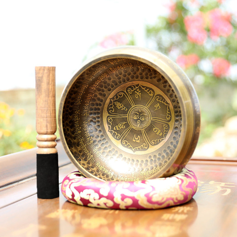 Nepal Songbowl Hand Crafted by Wenver Sound Soundbowl Yoga Meditation Bowl Tone Therapy Buddha Soundbowl Bronze Chime Pendulum