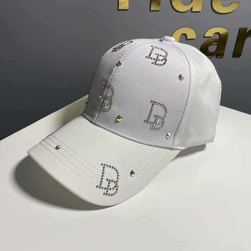 网红同款NYC水钻棒球帽女逛街时尚鸭舌帽旅游百搭防晒遮阳帽子男详情图17