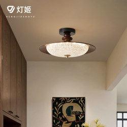 French Mid-Century Style Ceiling Light for Entryway, American Retro Light Luxury Corridor Light, Cloakroom Balcony Lighting Fixtures