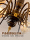 French Mid-Century Style Living Room Chandelier 2025 New American Retro High-End Petal Glass Villa Lobby Lighting Fixtures