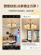 Medieval-Style Living Room Chandelier, American Retro, Eye-Protecting, Personalized Art, High-End 3D Printed Petal Hall Lighting