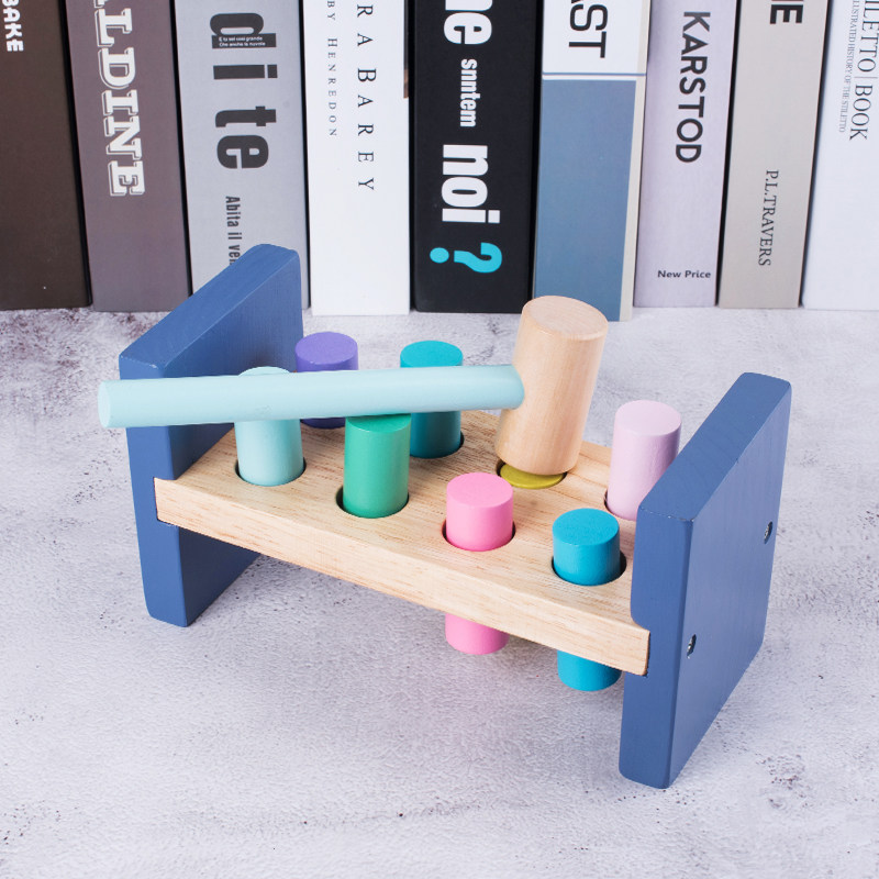 Children Monte's Early Education Puzzle Percussion Toy 0-1-2-3-year-old baby Montessori fine action teaching aids